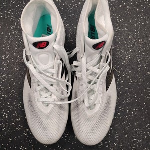 Used New Balance FREEZE LAX Cleats Mens White Senior 12.5 11849-S000043488