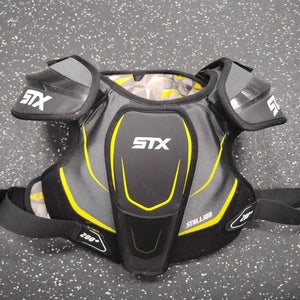 Used STX STALLION 200+ Lacrosse Shoulder Pads Grey Senior 11849-S000043485