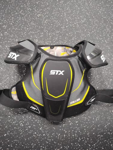 Used STX STALLION 200+ Lacrosse Shoulder Pads Grey Senior 11849-S000043485