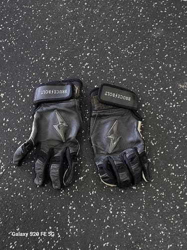 Used BB/SB Batting Gloves Black MD 11849-S000043479