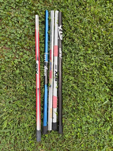 Five (5) Starter Lacrosse Shafts