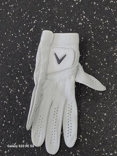 Used Callaway Mens Golf Glove White SM 11849-S000043473