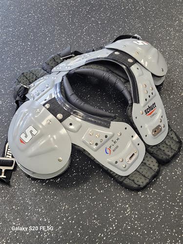 Used Schutt Y FLEX FB Shoulder Pads Grey XS 11849-S000043461