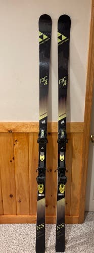 Fischer RC4 WC GS 188 cm Skis With Bindings Max Din 13 (Used)