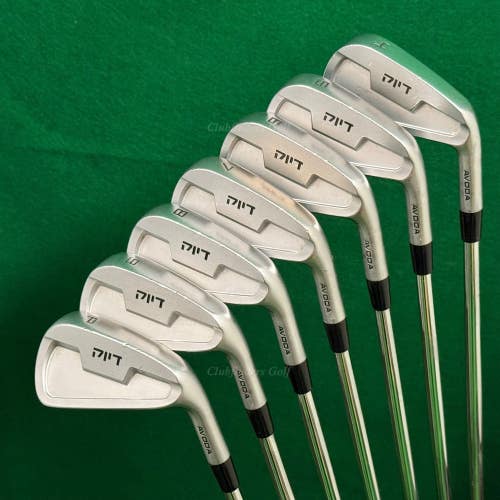 Avoda Origin Flat Face Traditional Length 4-PW Iron Set DG TI S400 Steel Stiff