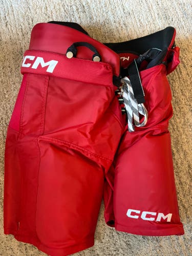 Red Senior XL CCM JetSpeed FTW Hockey Pants (Used)