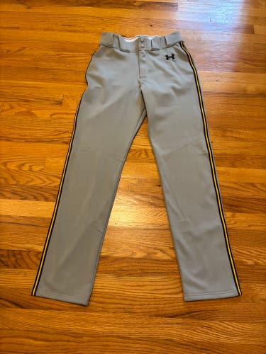 Gray Men's Small Adult Under Armour Game Pants (New)