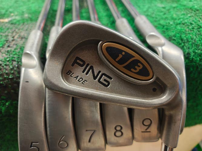 Ping i3 Blade Black Dot Iron Set 4-PW Steel Shaft Stiff Flex Rifle 6.0