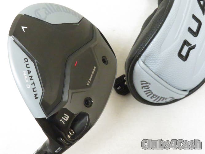 Callaway Quantum Max D Fairway 16.5°  3HL Vanquish 4R2 SENIOR +Cover   Near MINT