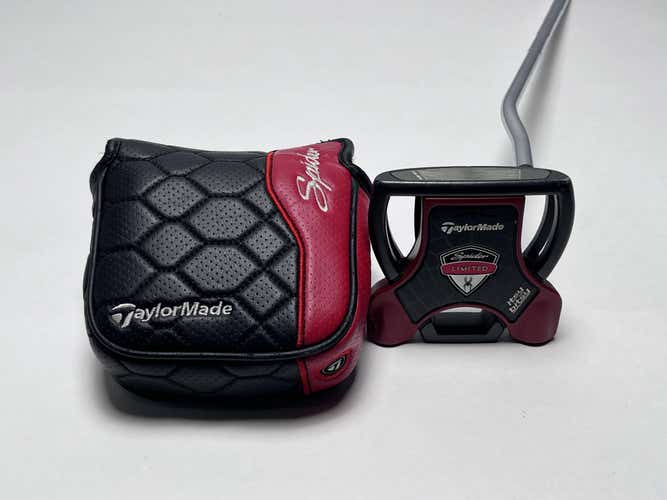 TaylorMade Spider Limited Itsy Bitsy Black Red Putter 34" Mens RH HC