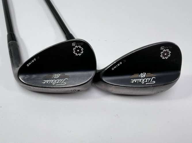 Titleist Vokey SM5 Raw Black Wedge Set 56* 14 | 60* 11 Tour AD 65i 65g Senior RH