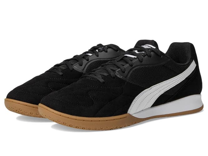 Puma King Top IT 107349-01 Mens 12 Black White Suede Indoor Court Shoes ZOGG3490