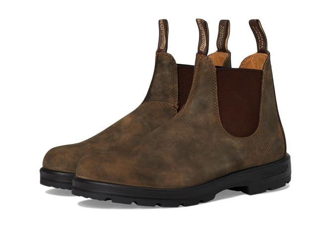 Blundstone 585 BL585T Boots Men's US 10.5 M Rustic Brown Ankle Chelsea ZOGG3552
