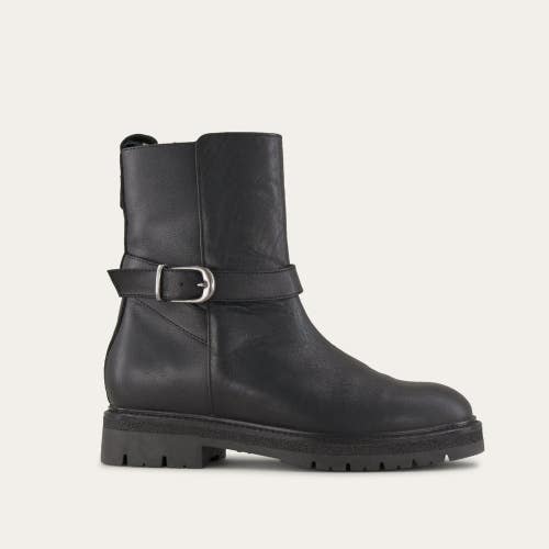 Naot Chalmers Boots Women's US 9-9.5 Black Leather Round Toe Bootie ZOGG3560