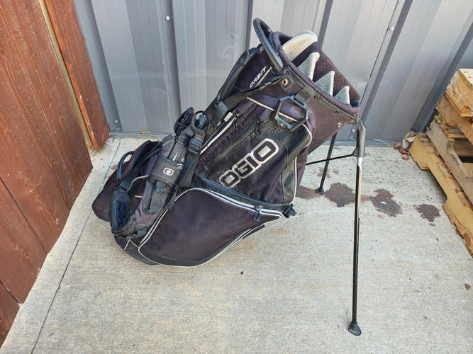 Ogio Orbit 8 Way Divider Dual Strap Stand Bag Black/Grey w Raincover