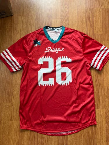 San Jose Sharks 49ers Jersey medium