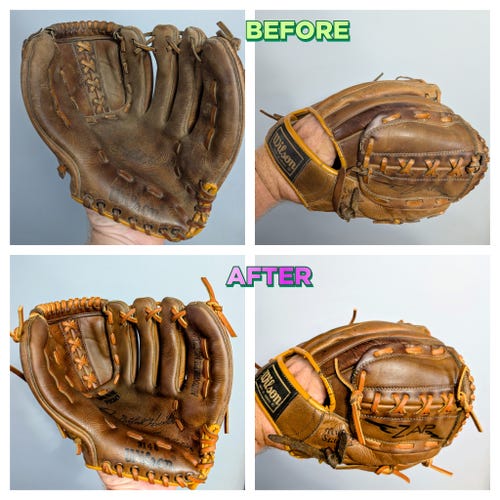 Wilson RH 3146 Baseball Glove 10.5" Reconditioned and Relaced (Used)