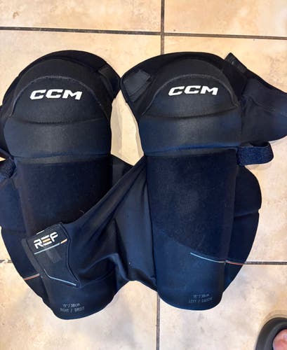 Senior CCM Referee 15" Shin Pads (New)