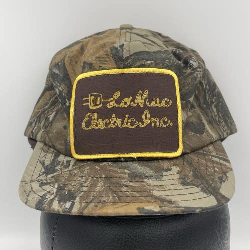 Vintage Lo Mac Electric Inc RealTree Insulated Ear Flap Hat Cap Size Large Rare