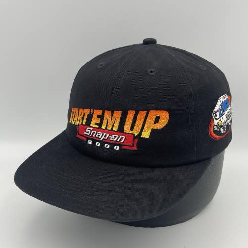 Vintage Snap On Tools K-Products USA Start 'Em Up Snapback Hat Y2K Embroidered