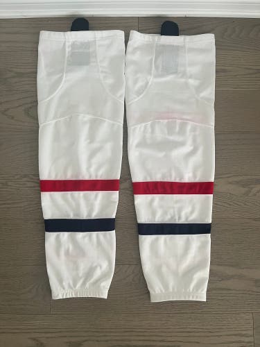 White Montreal Canadiens Style Hockey Socks