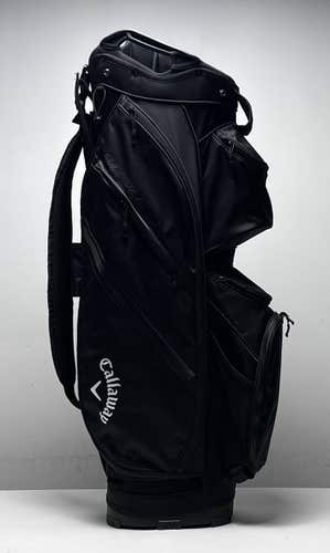 Callaway Chase 14 Cart Bag Black 14-Way Divide Single Strap Golf Bag