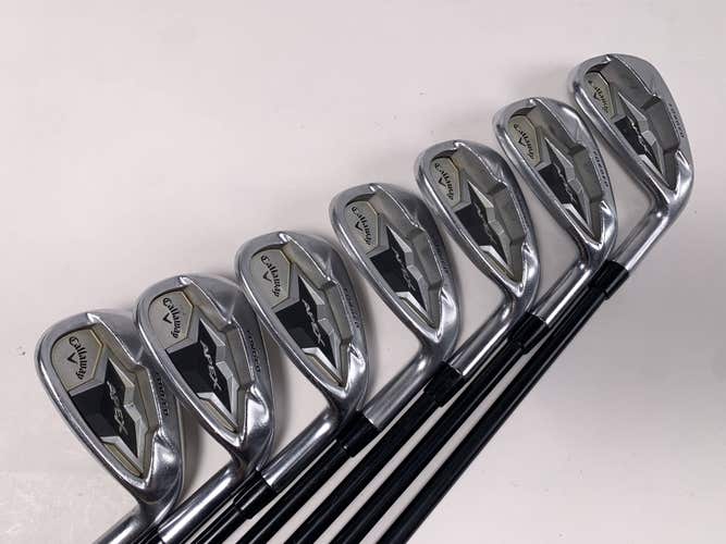 Callaway Apex 19 Iron Set 6-PW+AW+SW KBS Tour Graphite Iron 60 Regular RH +3/4"