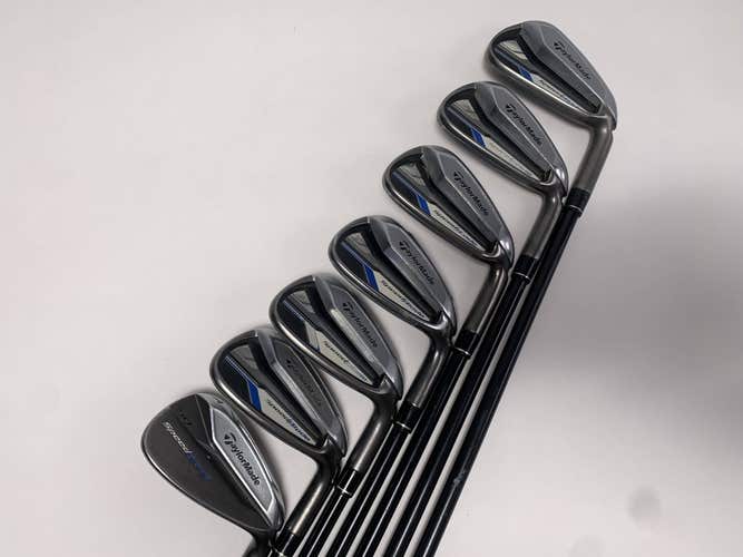 TaylorMade Speedblade Iron Set 5-PW+GW VeloxT 75g Stiff Graphite Mens RH +1/2''