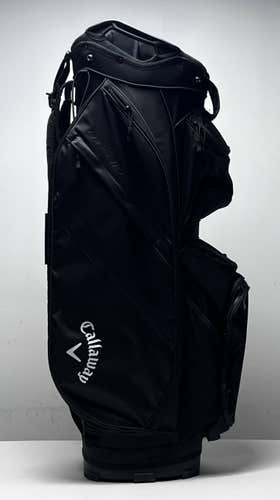 Callaway Chase 14 Cart Bag Black 14-Way Divide Single Strap Golf Bag