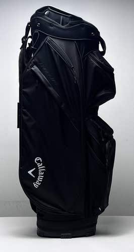 Callaway Chase 14 Cart Bag Black 14-Way Divide Single Strap Golf Bag