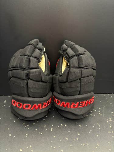 Brand-New Sherwood Photon 1 NHL Pro Stock Gloves - Carolina Hurricanes (SHER-PH1NHL)(CARSS)