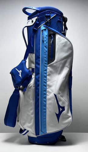 MIzuno BR-D3 Stand Bag Blue 4-Way Divide Dual Strap Golf Bag