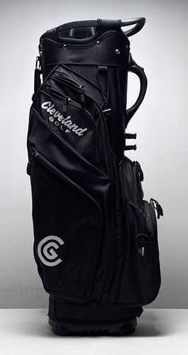 Cleveland Lightweight CG Cart Bag Black 14-Way Divide Single Strap Golf Bag