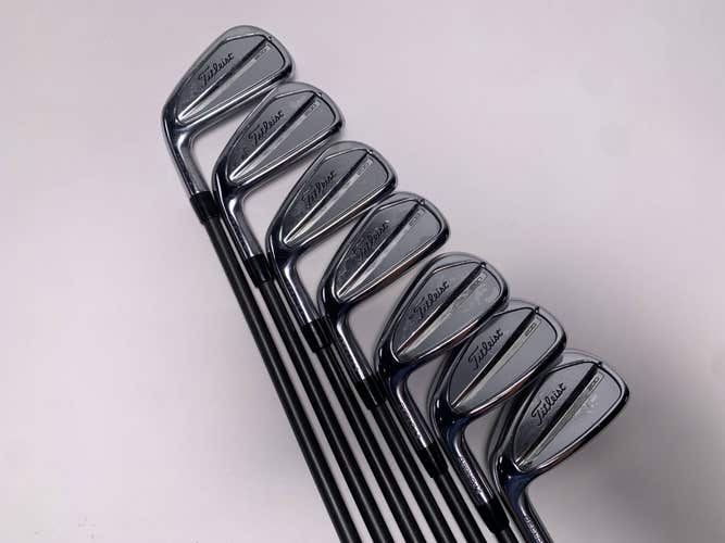 LEFTY Titleist T200 2023 Iron Set 4-PW Fiber i95 Private Reserve Stiff LH -1/2'