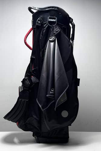 Linkslite Explorer Stand Bag Black 5-Way Divide Dual Strap Golf Bag