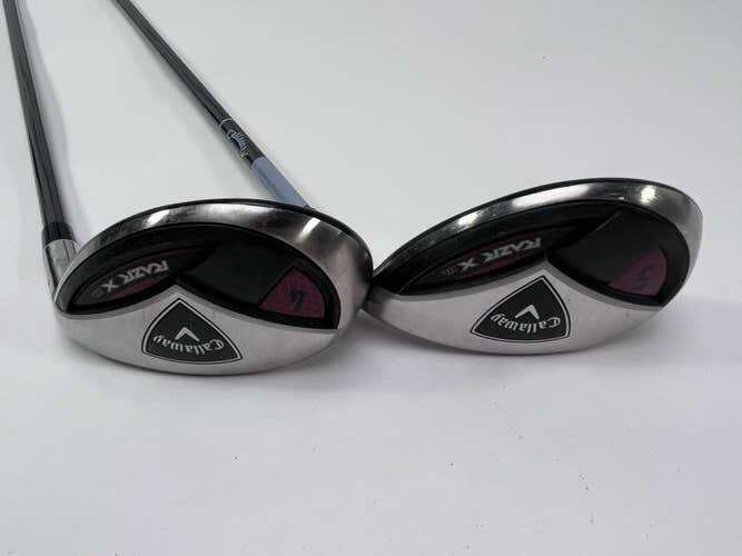 Callaway Razr X HL 4 & 5 Hybrid Set 24* 27* 50g Ladies Graphite Womens RH