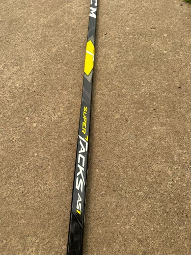 Senior CCM Super Tacks AS1 Right Handed Hockey Stick Mid Pattern 90 Flex Pro Stock (New)