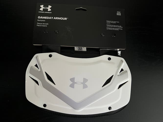 Under Armour GameDay Armour Adult Football Back Plate White / Black