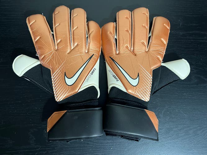 Nike GK Vapor Grip 3 Promo 22 Copper Goalkeeper Soccer Gloves Size 9 FB2092-810