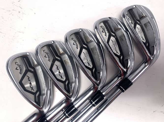 Callaway Apex CF 16 Iron Set 7-PW+AW KBS Max 90g Stiff Steel Mens RH +1''