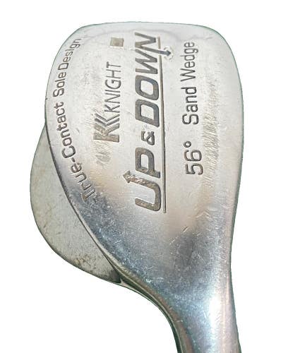 Knight Up And Down Sand Wedge 56* Contact Sole RH Stiff Steel 36" New Mid Grip