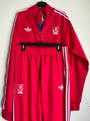 Adidas Liverpool FC Originals Track Top Sz XL & Bottoms M or L JZ0144 & JZ0139