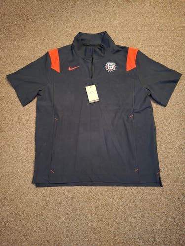 Georgia Bulldogs Short Sleeve 1/4 Zip Pullover Windbreaker Sz XL