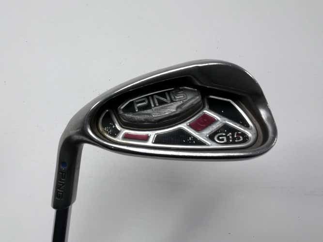 LEFTY Ping G15 Pitching Wedge PW Blue Dot 1* Up AWT Regular Steel Mens LH