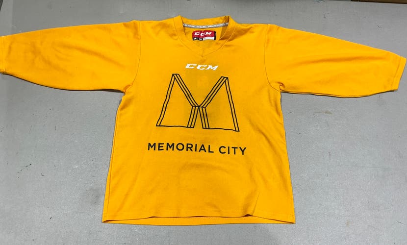 Youth SM/MD Yellow Memorial City CCM Jersey (Used) 9306