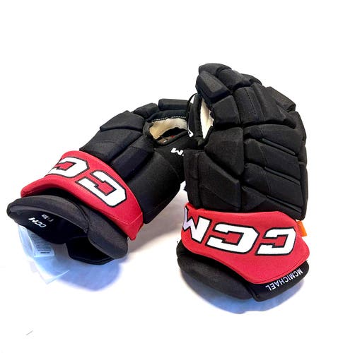 New 14” Team Canada CCM Jetspeed (HGPJS) Pro Stock Gloves - Connor McMichael