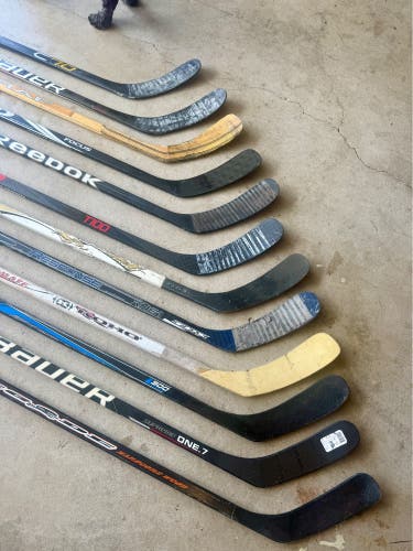 Hockey Player Sticks “Lot” - Includes 12 Sticks