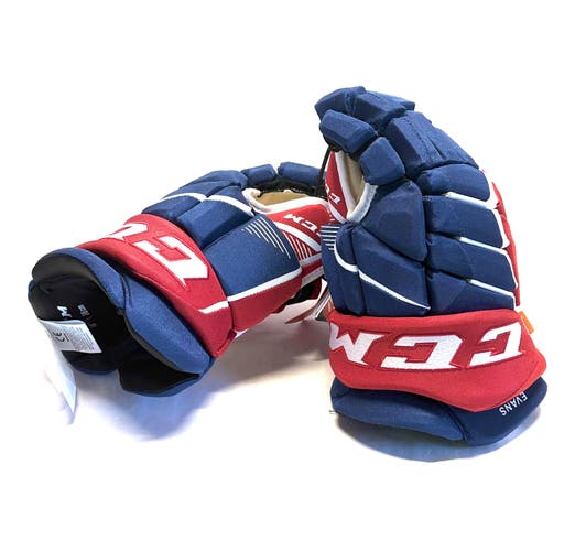New 14” Montreal Canadians CCM Jetspeed (HGPJS) Pro Stock Gloves - Jake Evans