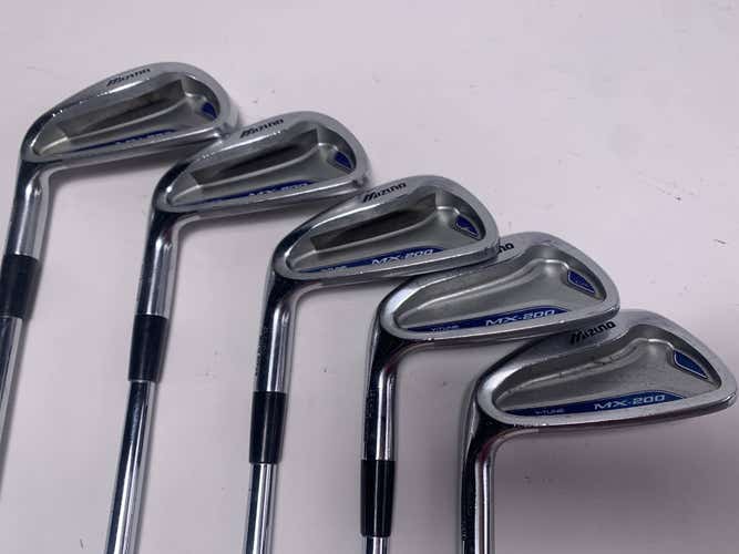 LEFTY Mizuno MX 200 Iron Set 5-9 Dynalite Gold XP R300 Regular LH +1/2''