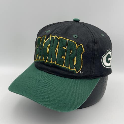 Vintage Green Bay Packers Eastport Bubble Letters Snapback Hat Cap Mens Team NFL